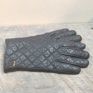 Michael Kors Leather Quilted Gloves